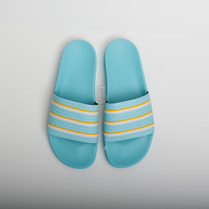 Adidas Adilette Slides, Blue Zest