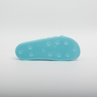 Adidas Adilette Slides, Blue Zest