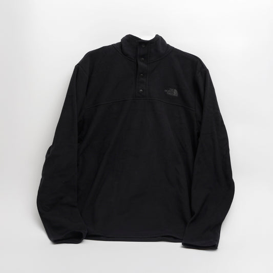 The North Face TKA Glacier Snap-Neck Pullover Fleece Black
