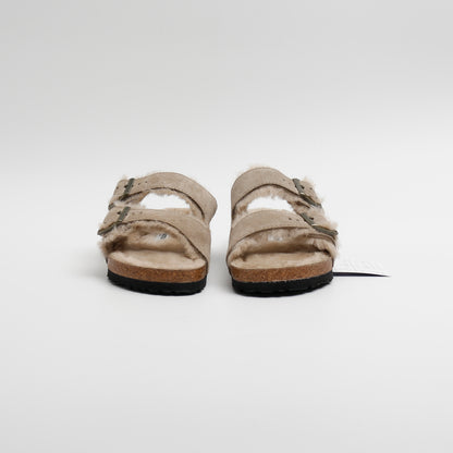 Birkenstock Arizona Shearling, Taupe Suede