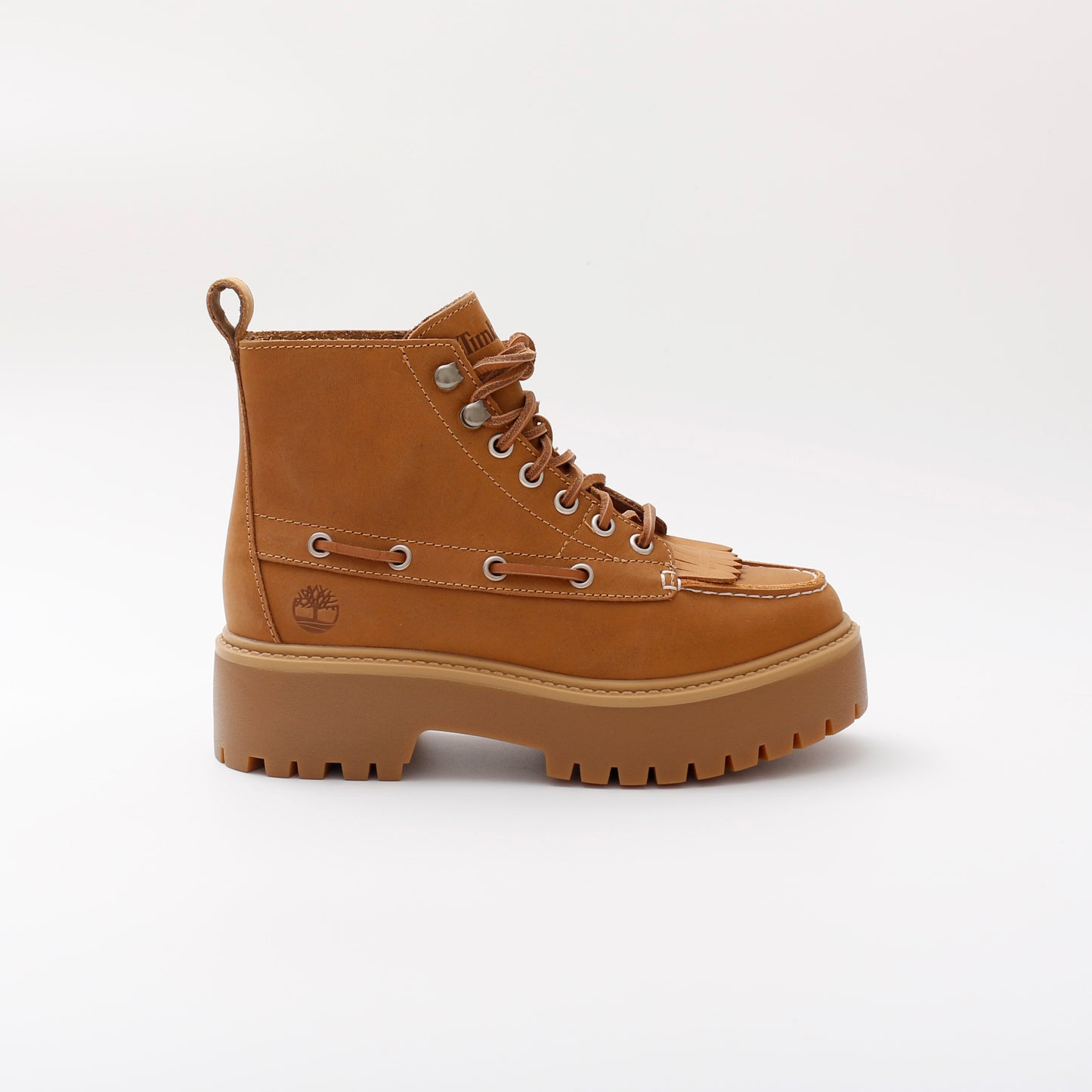 Timberland Stone Street Mid Lace Boots, Wheat Full Grain