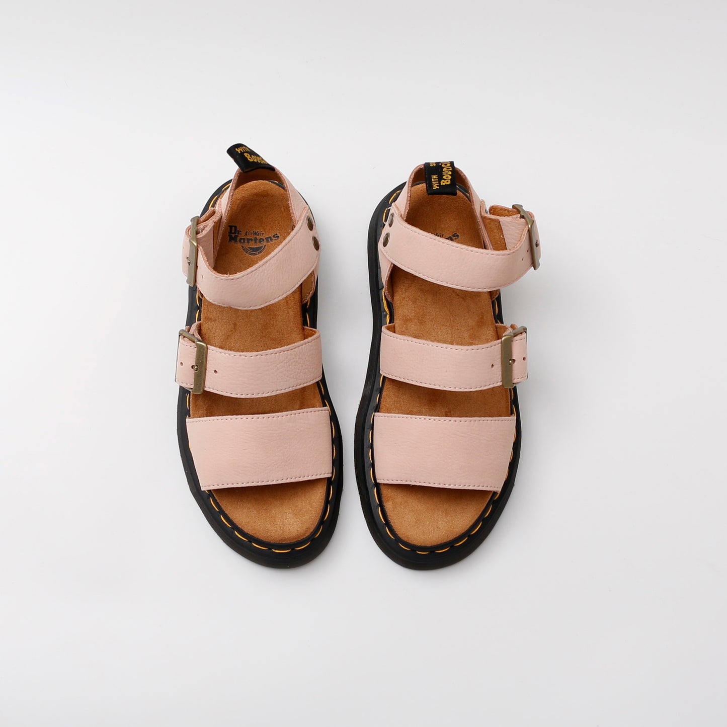 Dr. Martens Powder Pink Leather Gryphon Sandals