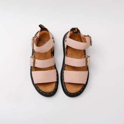 Dr. Martens Powder Pink Leather Gryphon Sandals