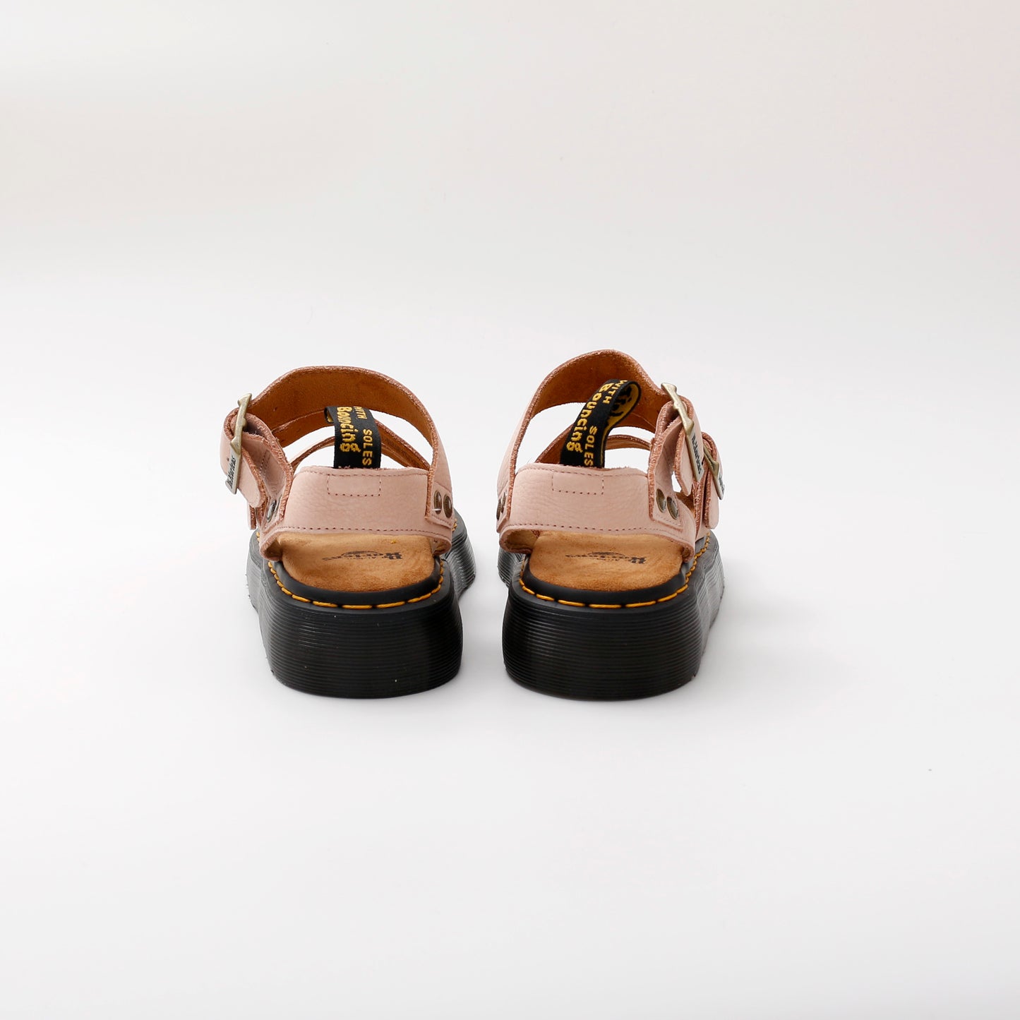 Dr. Martens Powder Pink Leather Gryphon Sandals