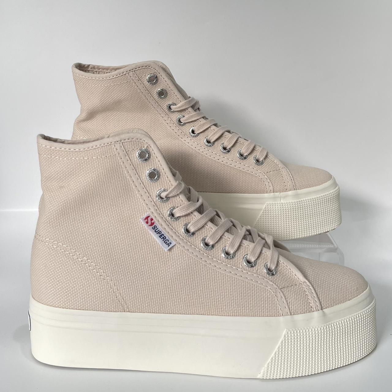 Superga 2708 Hi Top Platform Trainers, Pink